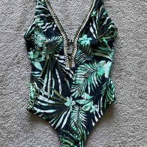 Black one piece swimsuit